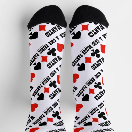 良いブリッジパートナー4枚のカードスーツが欲しかった ソックス (上部)