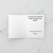 良いベーキンググリーティングカードの賛辞 カード (内部)