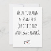 良いママはビールを舐めさせてくれよ 招待状 (裏面)