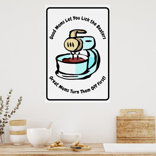 良いママは、あなたがビーターのポスターをクリックする ポスター (キッチン)