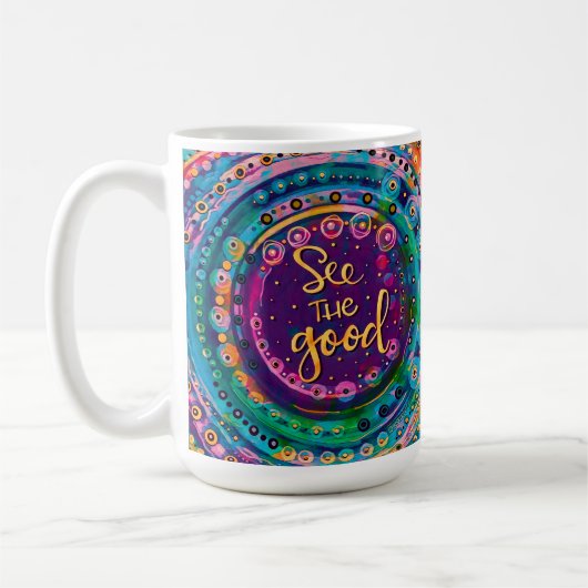 良いモダン引用文のインスピレーションを見る コーヒーマグカップ (左)