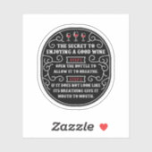 良いワインの楽しむ秘訣 シール (シート)