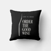 良いワインを注文装飾用クッション クッション (裏面)