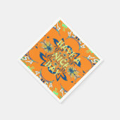 良い一日とより良い夜のオールオーバープリントを持つ スタンダードカクテルナプキン (角)