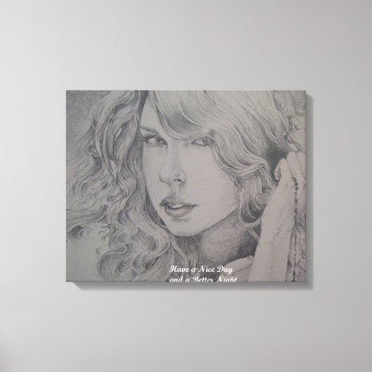 良い一日とより良い夜のキャンバスプリント キャンバスプリント (正面)