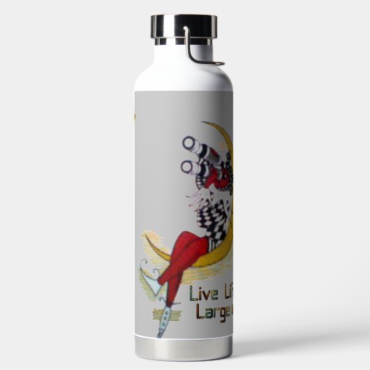 良い一日とより良い夜のライブを広く ウォーターボトル (左面)