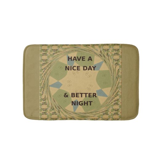 良い一日とより良い夜風呂マットを持っている バスマット (正面)