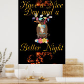 良い一日と良い夏の時間を過ごす ポスター (キッチン)