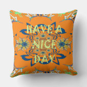 良い一日と良い夜を過ごす感謝の気持ち クッション (裏面)