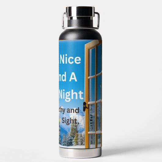 良い一日と良い夜を過ごす ウォーターボトル (背面)