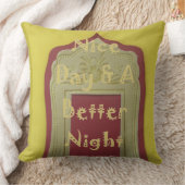 良い一日と良い夜を過ごす クッション (ブランケット)