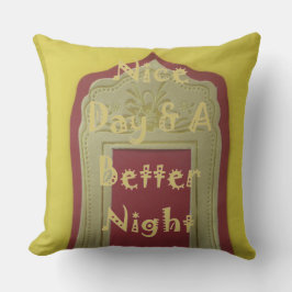 良い一日と良い夜を過ごす クッション