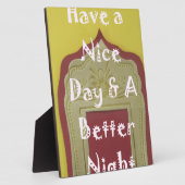 良い一日と良い夜を過ごす フォトプラーク (側面)