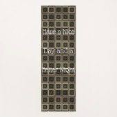 良い一日と良い夜を過ごす ヨガマット (正面)