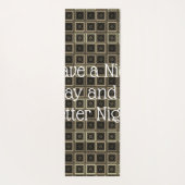 良い一日と良い夜を過ごす ヨガマット (裏面)