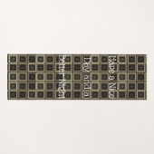 良い一日と良い夜を過ごす ヨガマット (正面(横))