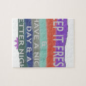 良い一日と良い夜を過保ごすこと。 ジグソーパズル (横)