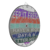 良い一日と良い夜を過保ごすこと。 ダーツボード (正面左)