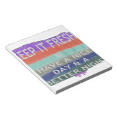 良い一日と良い夜を過保ごすこと。 ノートパッド (アングル)