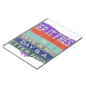 良い一日と良い夜を過保ごすこと。 ノートブック (左側)