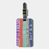 良い一日と良い夜を過保ごすこと。 ラゲッジタグ (正面縦)