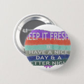 良い一日と良い夜を過保ごすこと。 缶バッジ (正面&裏面)