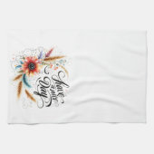 良い一日を過ごすフローラ キッチンタオル (横)