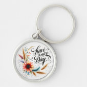 良い一日を過ごすフローラ キーホルダー (正面)