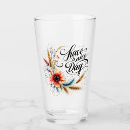 良い一日を過ごすフローラ タンブラーグラス