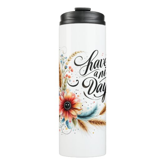 良い一日を過ごすフローラ タンブラー (正面)