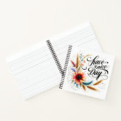 良い一日を過ごすフローラ ノートブック (内部)