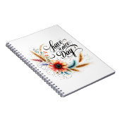 良い一日を過ごすフローラ ノートブック (右側)