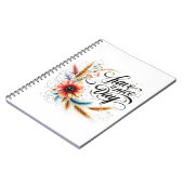 良い一日を過ごすフローラ ノートブック (左側)