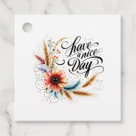 良い一日を過ごすフローラ フェイバータグ