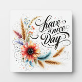 良い一日を過ごすフローラ フォトプラーク (正面)