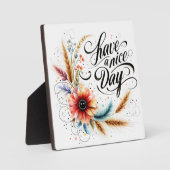 良い一日を過ごすフローラ フォトプラーク (正面)