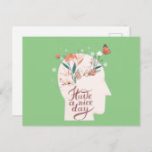 良い一日を過ごす インビテーションポストカード (正面/裏面)