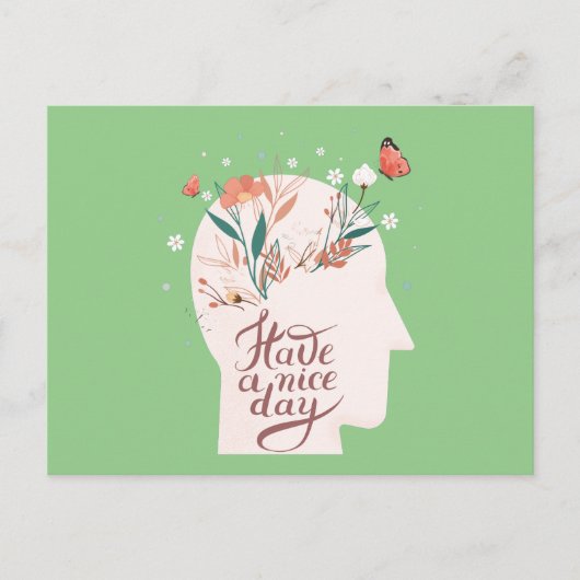 良い一日を過ごす インビテーションポストカード (正面)