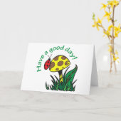 良い一日を過ごす カード (黄色い花)