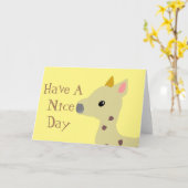 良い一日を過ごす カード (黄色い花)