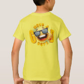 良い一日を過ごす | キッズ Tシャツ (裏面)