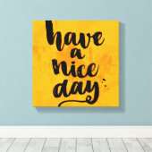 良い一日を過ごす キャンバスプリント (インサイチュ (ウッドフロア))