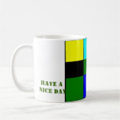 良い一日を過ごす コーヒーマグカップ (左)