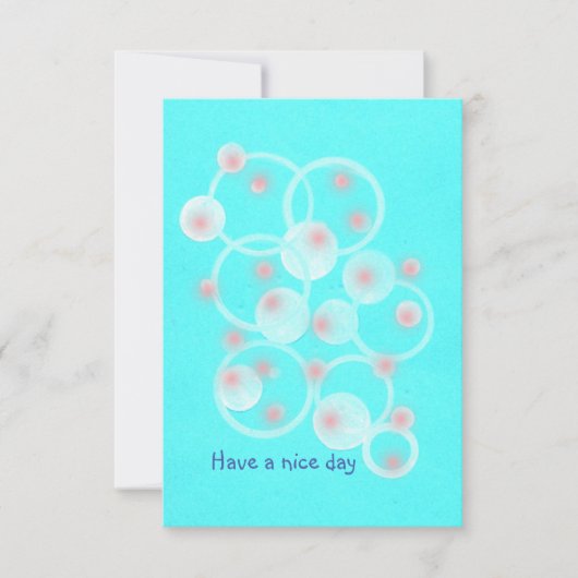 良い一日を過ごす サンキューカード (正面)