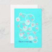 良い一日を過ごす サンキューカード (正面/裏面)