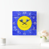 良い一日を過ごす スクエア壁時計 (ホーム)