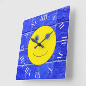 良い一日を過ごす スクエア壁時計 (傾斜)