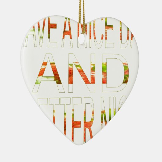 良い一日を過ごす セラミックオーナメント (右)