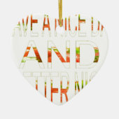 良い一日を過ごす セラミックオーナメント (正面)