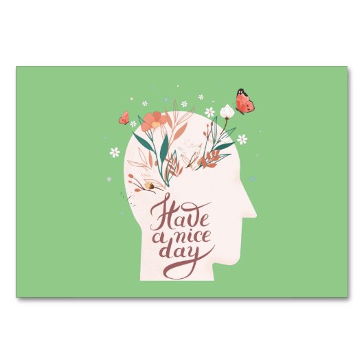 良い一日を過ごす テーブルナンバー (正面)